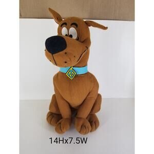 Toy Factory Scooby Doo 18" Soft Plush Stuffed Animal Sitting Scooby Doo